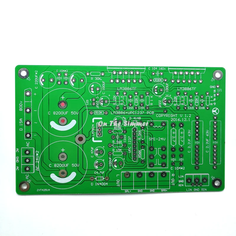PCB LM3886 с защитой рога |