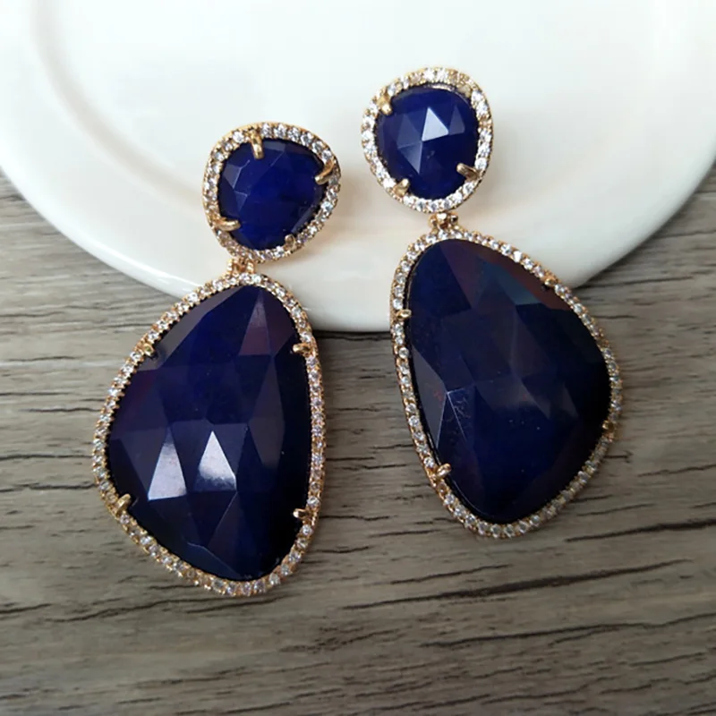 1 пара кошачьих глаз украшение с жемчугом висячие серьги камнями-опалами микро Pave