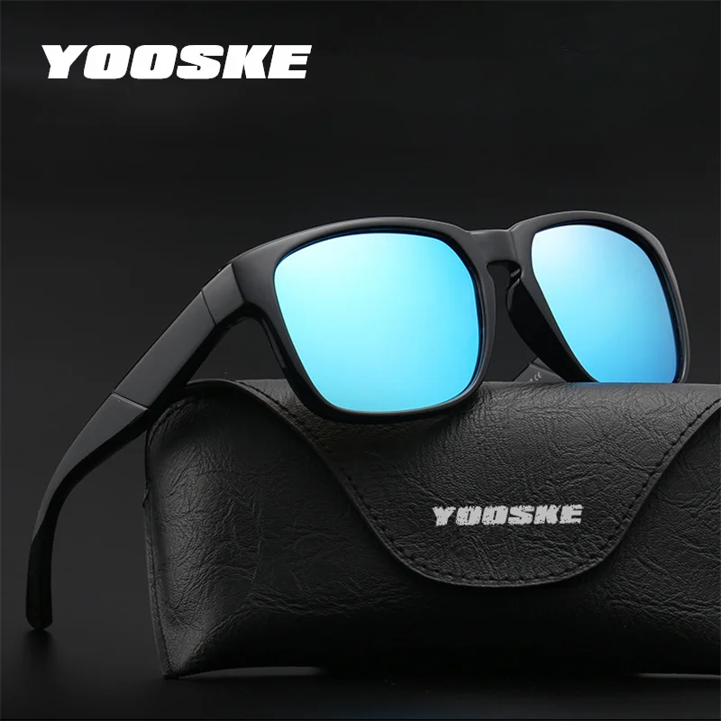 YOOSKE HD поляризованные солнцезащитные очки для мужчин и женщин, фирменный дизайн, солнцезащитные очки для вождения, дизайн, Ретро стиль, солнцезащитные очки UV400, очки