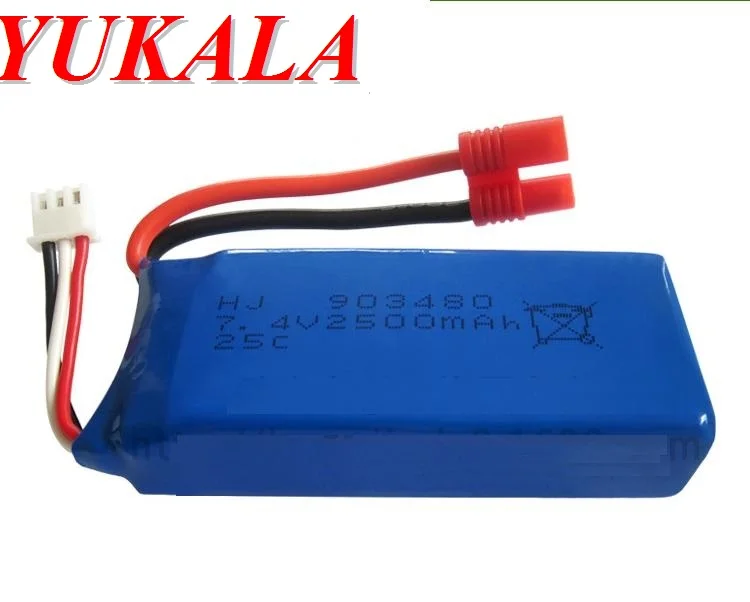 

YUKALA X8C X8W X8G X8HW X8HC X8HG HQ899 2.4G RC quadcopter RC drone 7.4V 2500mah li-polymer battery