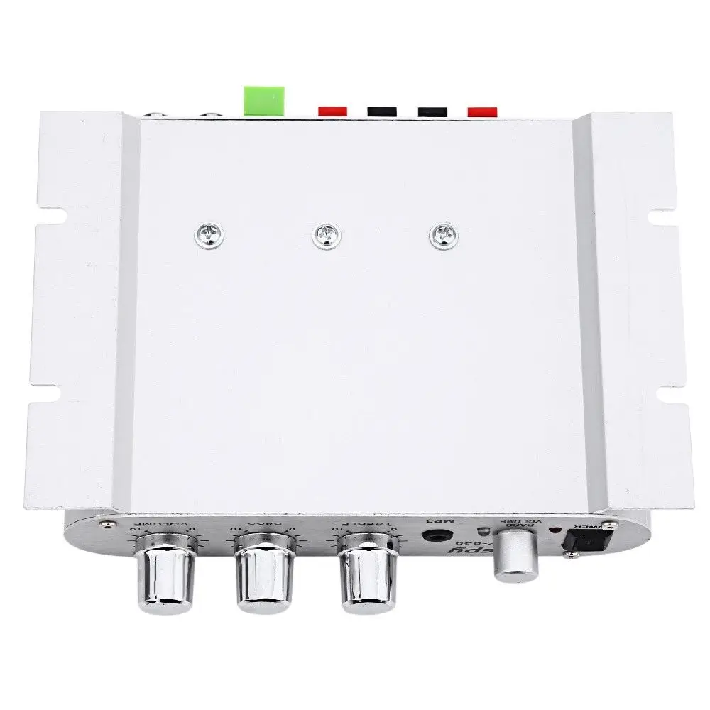 Lepy LP-838 3-канальный Усилитель Стерео Mega Bass 12 В Hi-Fi соединение с телефоном PC DVD плеер MP3 MP4 Портативный сабвуфер усилитель