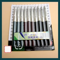 10pcslot hero 616 0 5mm iridium nib steel fountain pen with length 13 4cm mix colors pens free shipping