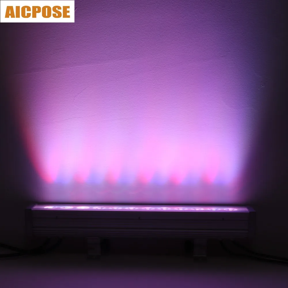 

16pcs/lots IP65 waterproof Led 12x12w RGBW 4in1 bar Wall Wash Light Led DJ isco Wedding Spotlight Stage Light