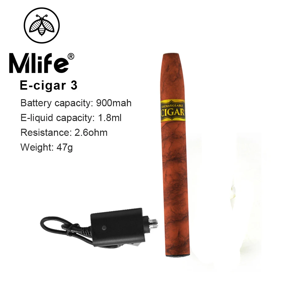 2018 Новые 100% оригинальные Mlife Cigar3 Vape ручка комплект с 900 мАч Батарея 2.6ohm