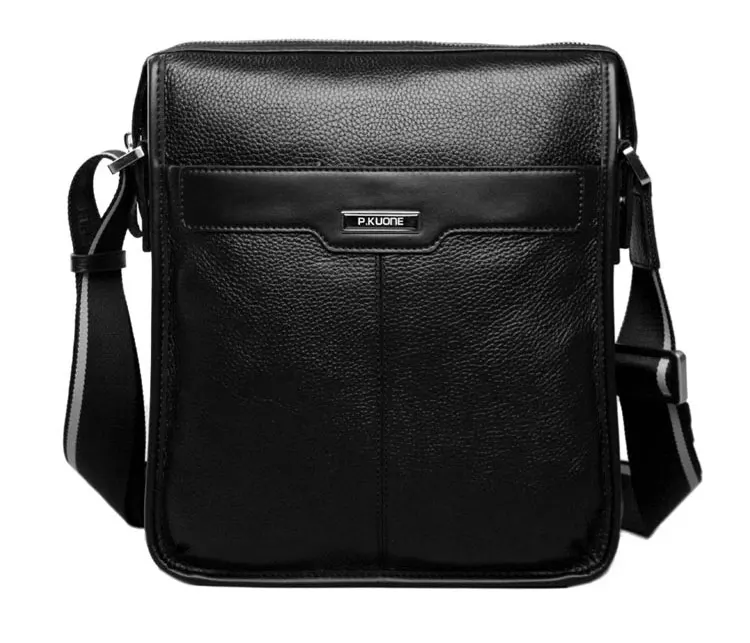 Новая повседневная мужская сумка мессенджер из натуральной воловьей кожи через