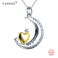 925 sterling silver jewelry i love you to the moon and back my granddaughter pendants necklaces for grandparent