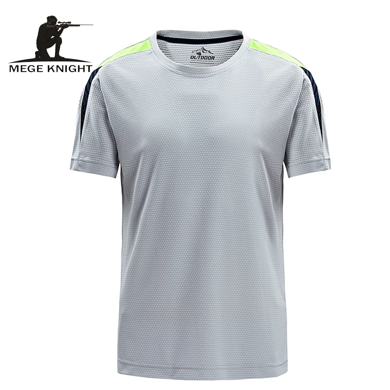 Mege брендовая одежда летние Для мужчин с короткими рукавами футболка модная