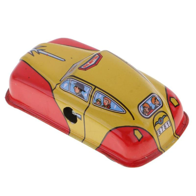 Новинка лидер продаж Классическая Игрушка с ветром машина такси заводные