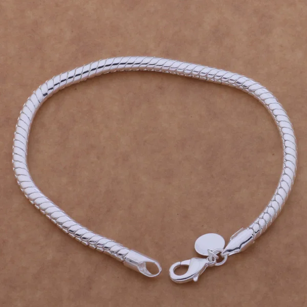 AH085 оптовая продажа Серебряный цветной браслет Стерлинговое Серебро цвет модные