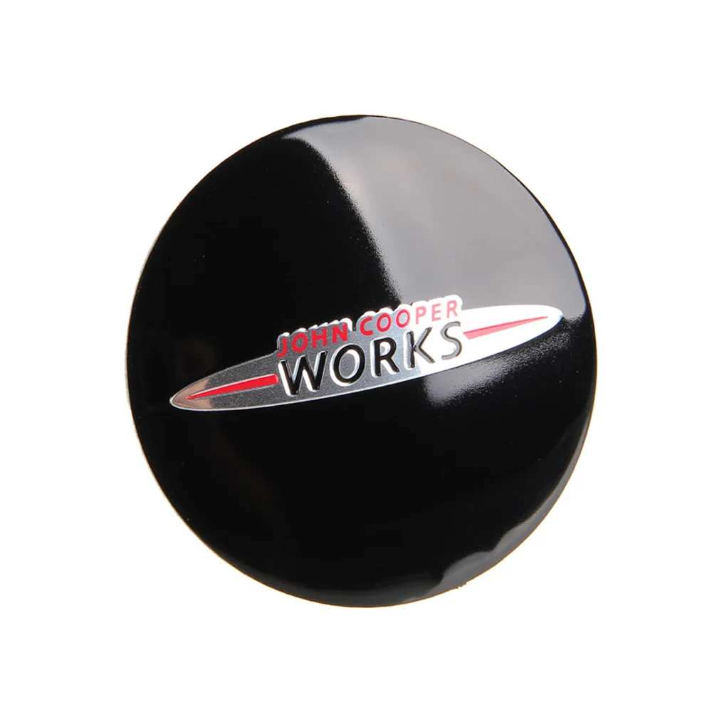 

For Works Logo For Mini Cooper S R50 R53 R56 F56 Countryman Clubman JCW Roadster Wheel Center Hub Caps Car Styling Emblem Badge