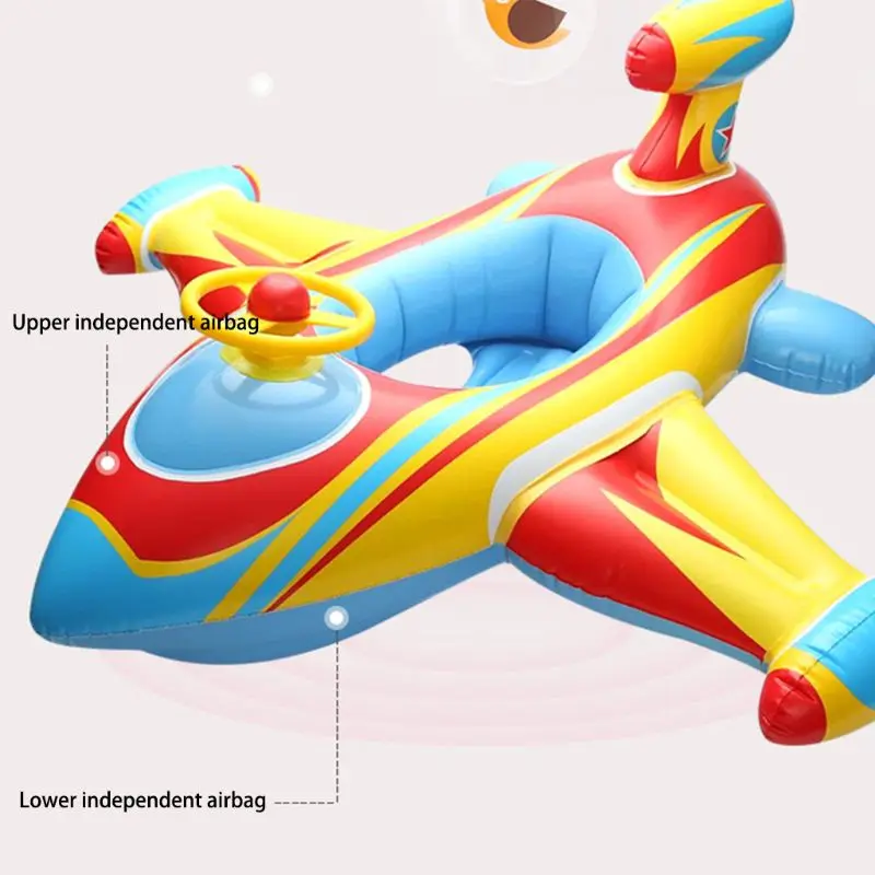 Inflatable Swimming Ring Airplane Baby Float Seat Toddler Infant Pool Boat | Спорт и развлечения