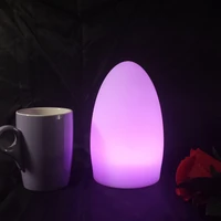 d11h19cm 16 color change rechargeable wirless portable luminaire led egg pe lamp rgb night lights skybesstech free shipping 1pc