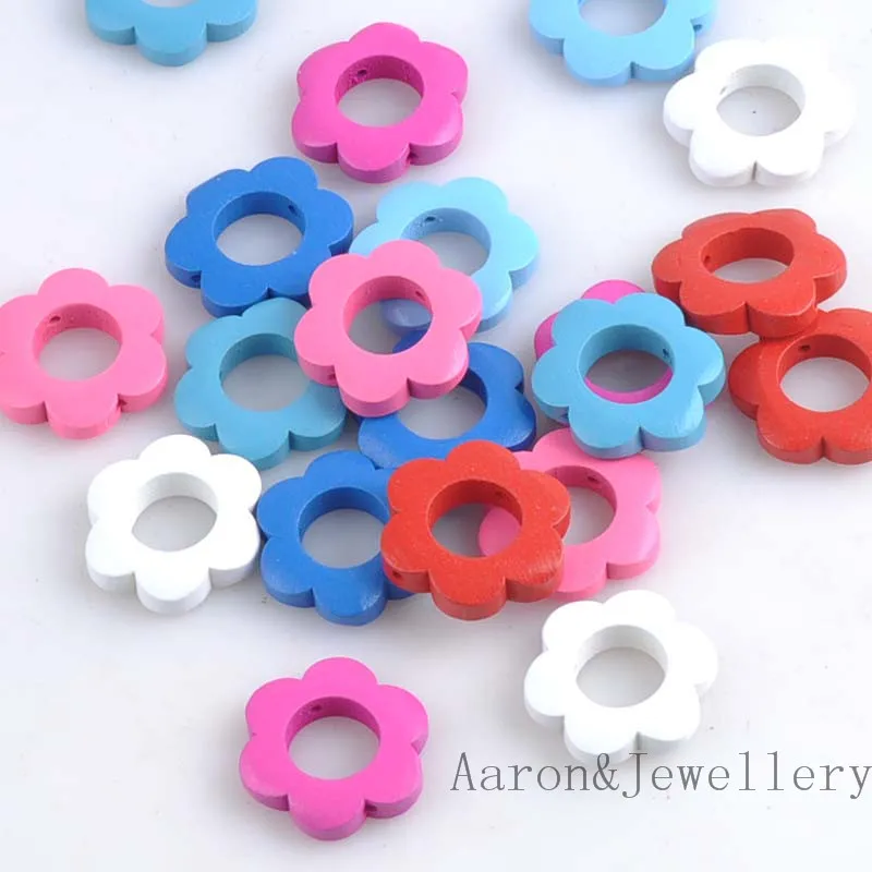 30 шт Смешанные гирлянды деревянные бусины для изготовления ювелирных изделий 26