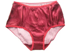 Женские шелковые трусики однотонные мягкие дышащие атласные из чистого шелка