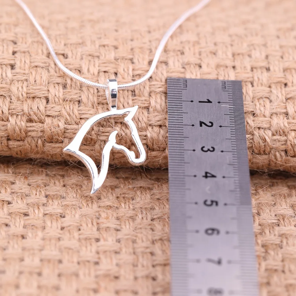 Teamer модное ожерелье с подвеской в виде лошади цепочка милым животным лучшее для