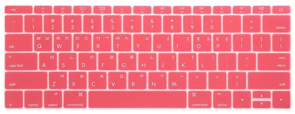 Корейская клавиатура крышка для MacBook не с сенсорной панелью 13pro A1708 retina 12 дюймов A1534 Клавиатура ноутбука защитная пленка