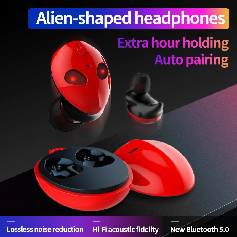 OwnFone 2019 Новая беспроводная bluetooth гарнитура Tws шумоподавление Bluetooth 5 0 In ear Hifi Alien