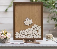 personalize names date wedding birthday maple tree guest book customize wedding guest book alternative drop top box sign in