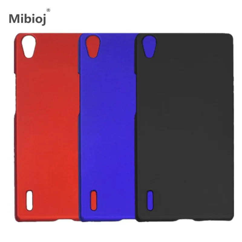 Mibioj чехол для ультра-тонкий красочный Резина матовый Пластик футляр Huawei P7