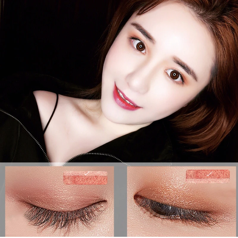 Без застежки 2 цвета Средства ухода для век хэдоу Палитра Косметика