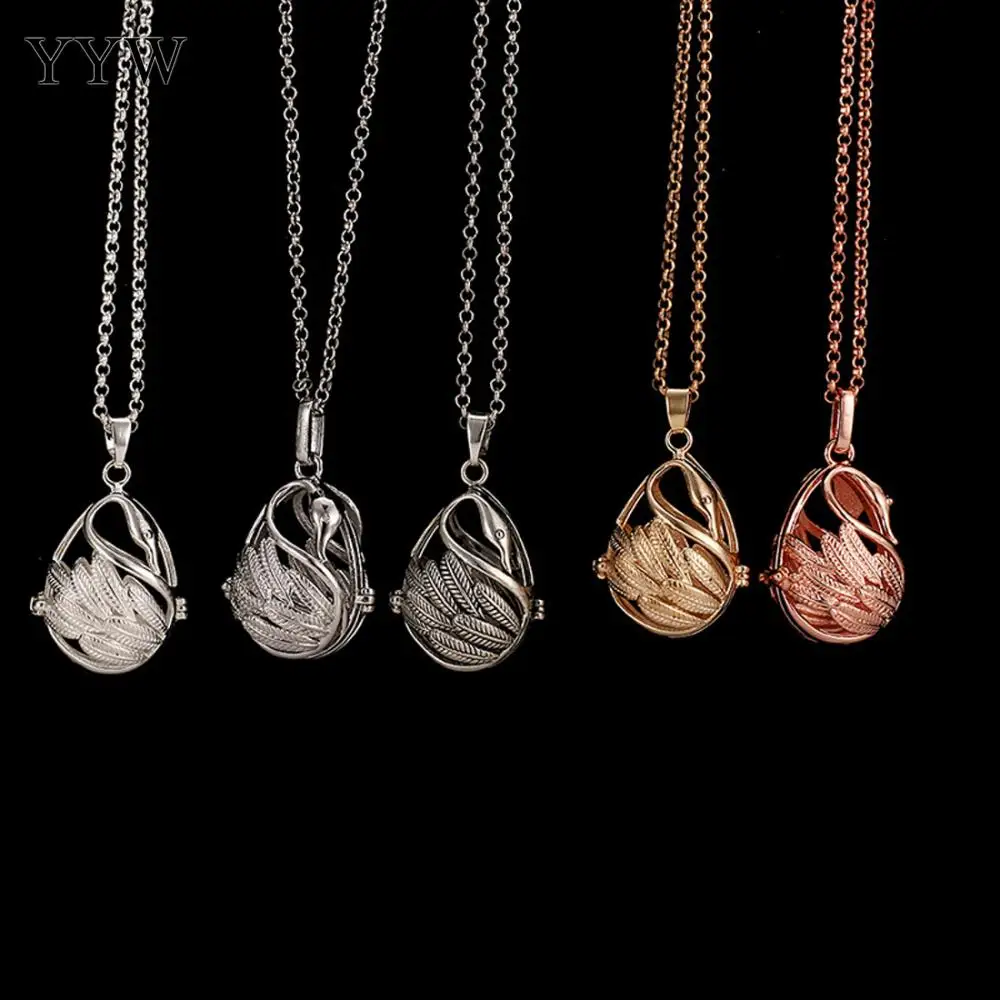 YYW лебедь форма ароматерапия с парфюмом кулон эфирное масло диффузор медальон