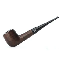 ru muxiang 10 tools kit imported ebony black wood tobacco pipe with acrylic taper mouthpiece 9mm filter men smoking pipe ac0007