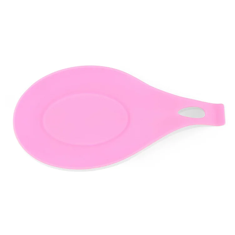 A6 Pink Pannow Прочный Маленький силиконовый ложка подставка термостойкий антипригарный силиконовый кулинарный коврик для инструментов кухонные Держатели и стойки для хранения - Цвет: A6 Pink