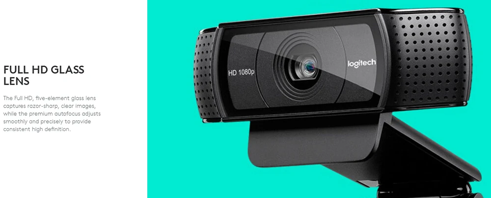 Веб-камера logitech HD Pro C920e, широкоформатный видеозвонок и запись, камера 1080 p, веб-камера для настольного компьютера или ноутбука, обновленная версия C920