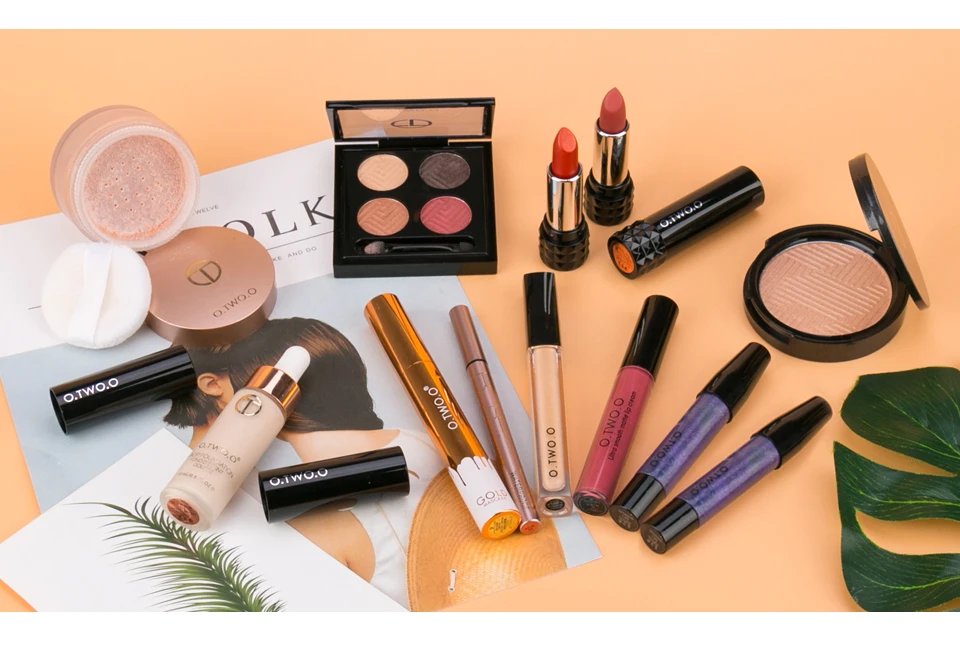 O. TWO. O, черного и золотого цвета серии Make Up набор инструментов 13 шт./компл. с косметикой профессиональная акустическая система Красота Make Up набор косметики