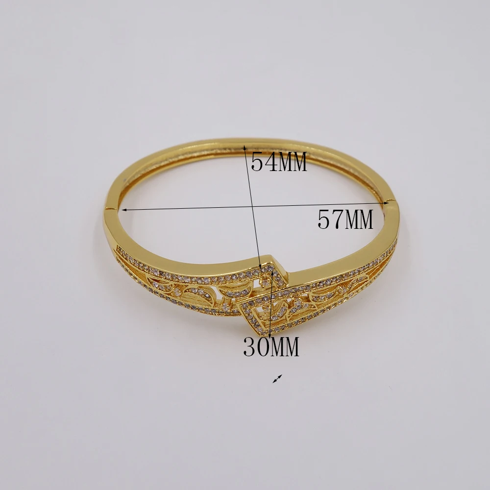Женский простой браслет золотого цвета с фианитами|free jewelry|jewelry jewelrygold for women |