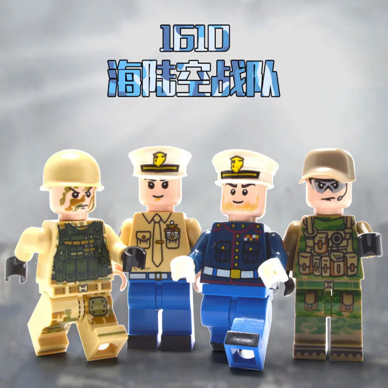 CHENG WANG блоки морской корпус кукла военные строительные Admiral армейский для скаутов