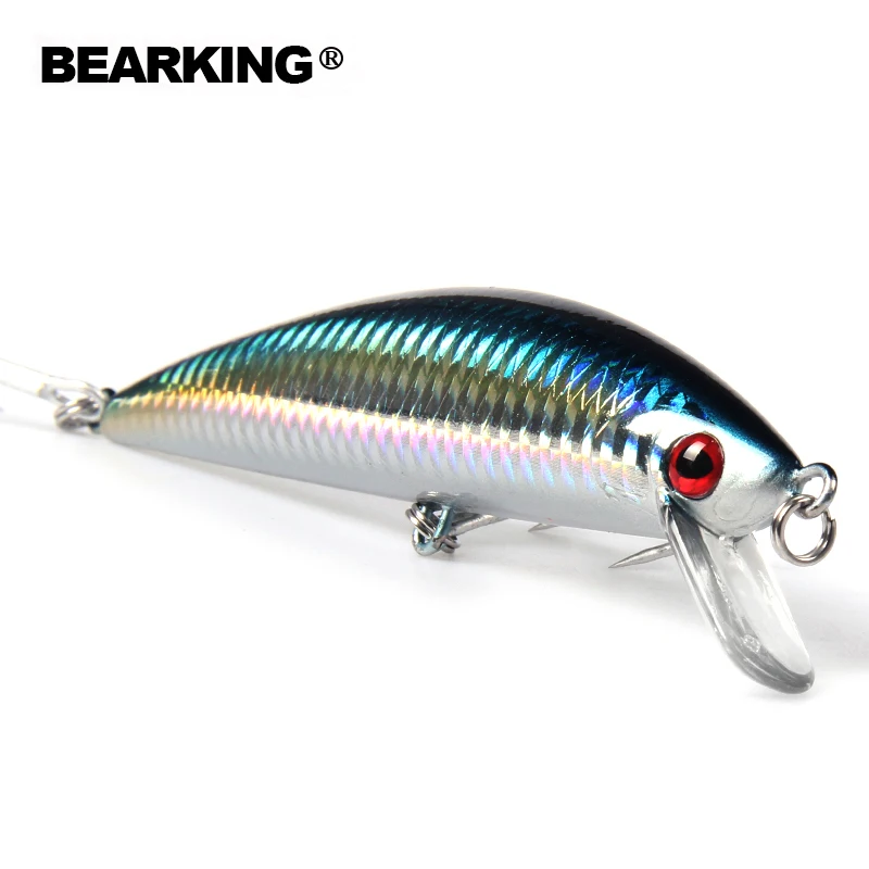 Bearking 1 шт. Тонущая приманка в виде гольяна лазерная 3D глаза 12 см 40 г воблеры для