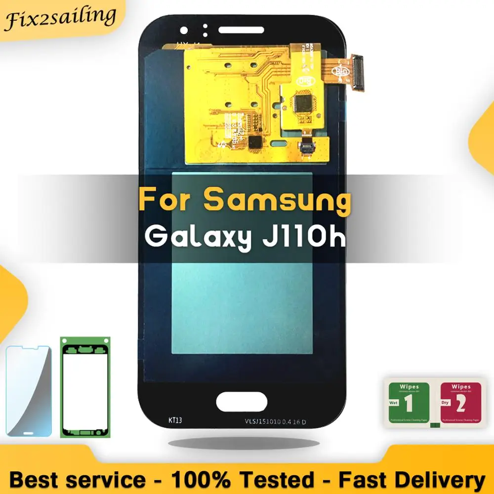 Для samsung Galaxy J110h AMOLED ЖК дисплей с сенсорным экраном j1 ace sm j110f pantalla Замена 100%