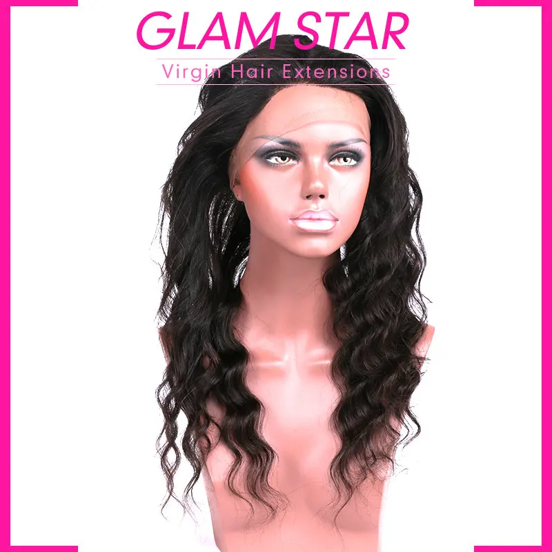 Йолисса 360 Лейс Фронтал с пучками 2 шт. 7A Перуанская волнистая закрытая человеческая прядь волос.