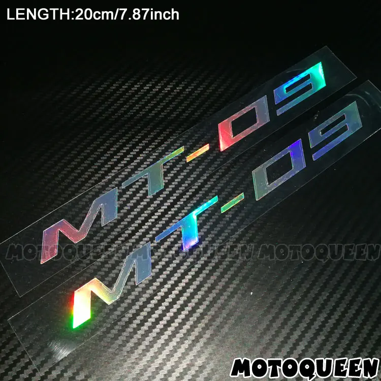 MT-09 Laser Мотоциклетные Светоотражающие лазерные накладки для шлема, наклейки для YAMAHA YZF-R1 R6 R1M XJ6 MT-07 MT-09 R15 R25 FAZER TMAX 500 530 - Цвет: MT-09 Laser
