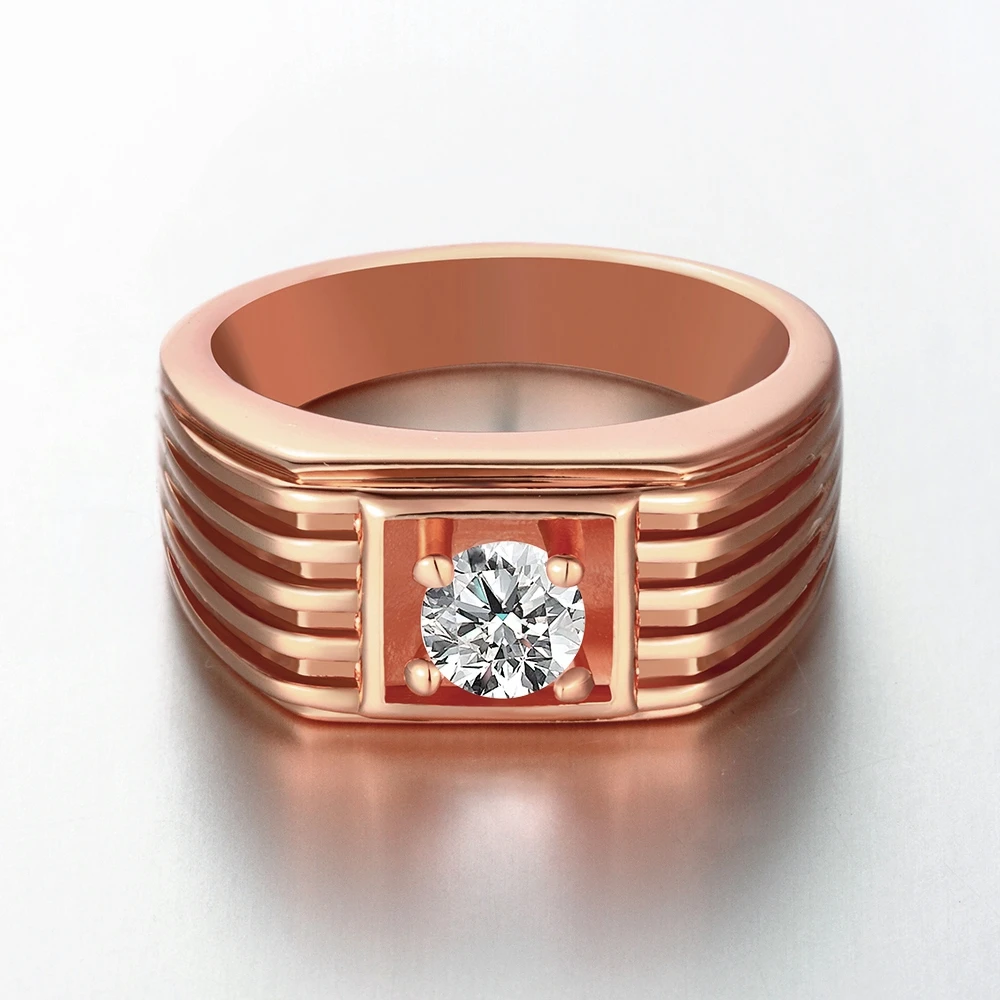 Высокое качество AAA + кубический циркон кольца для вечеринок мужчин розовое белое