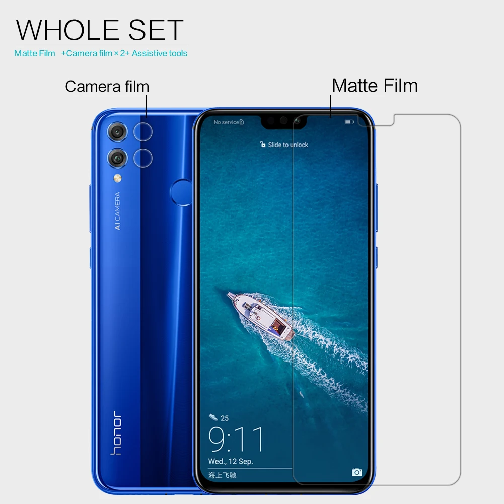 Для Huawei Honor 8X Антибликовая Защитная пленка для экрана матовая защитная против
