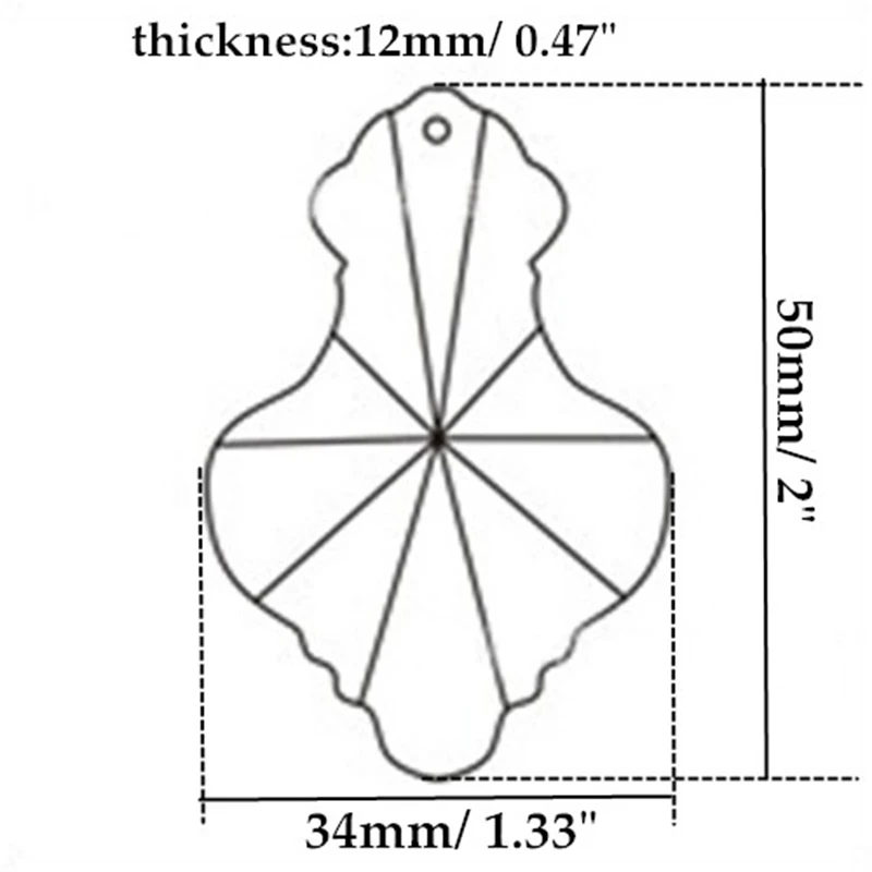 HIERKYST 1 pc K9 Glass Crystal Prisms Pendants Chandeliers Parts Lustres Rainbow Lamp Lighting Hang Drops 50mm 2&quot #1952 | Лампы и