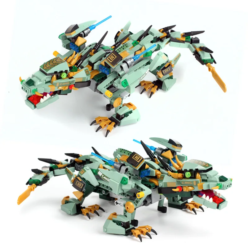 Строительные блоки phantom Дракон ниндзя серии Telecontrol электрические Детские