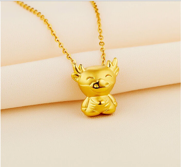 

Authentic 24k Yellow Gold Pendant/ 3D Craved Dragon Bless Pendant/ 0.9-1.2g
