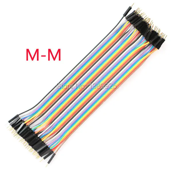 

Free Shipping 10lots total 400PCS (10*40P) 1P-1P male to male dupont line cable IN STOCK