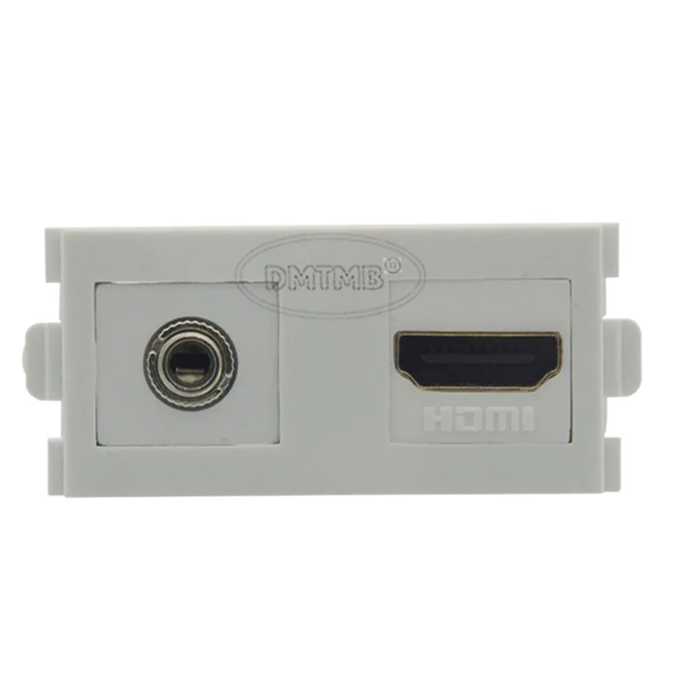 HDMI 3,5 мм аудио комбинированный мультимедийный коннектор настенная пластина