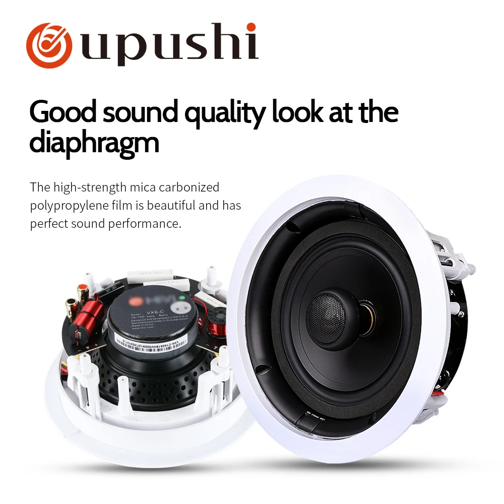Oupushi Профессиональный 5,1 стерео настенные потолочные колонки Acoustice аудио сабвуфер домашний кинотеатр