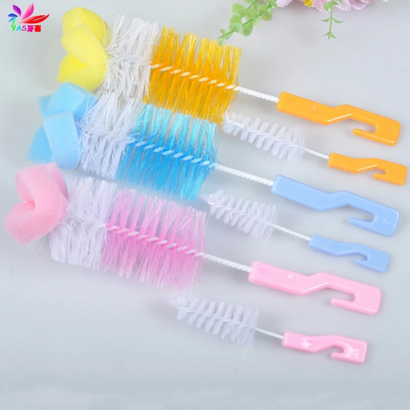 

Baby Nipple Brush Bottle Brush 360 Degree Sponge Cleaner With Pacifier Brush 2x-TwZ