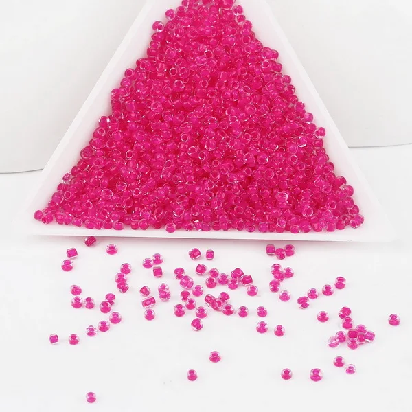 Fuchsia 2 мм 2000 шт./лот хрусталь смешанного цвета чешское стекло Sead бисер подходит для изготовления ювелирных изделий DIY аксессуары бусины Серьги Браслеты - Цвет: Fuchsia