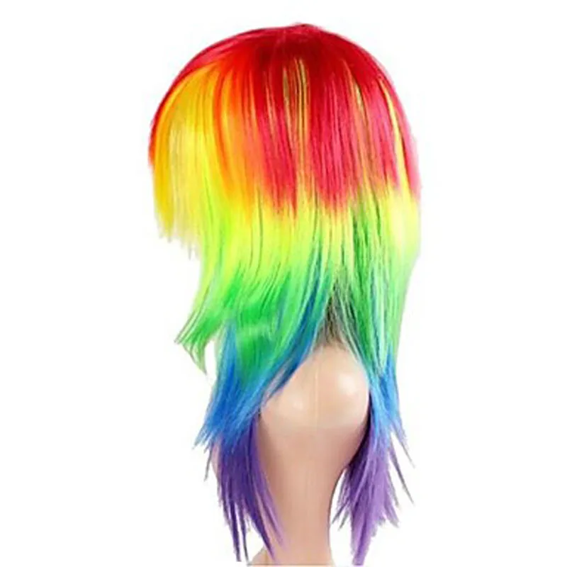 HAIRJOY синтетические волосы женские Косплей My Little Pony Радуга тире многоцветные термостойкие вечерние парики