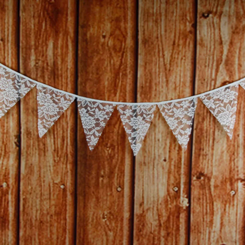 12 флаги 3.2 м мешковины цветок Кружево баннер овсянка загородный Свадьба душ