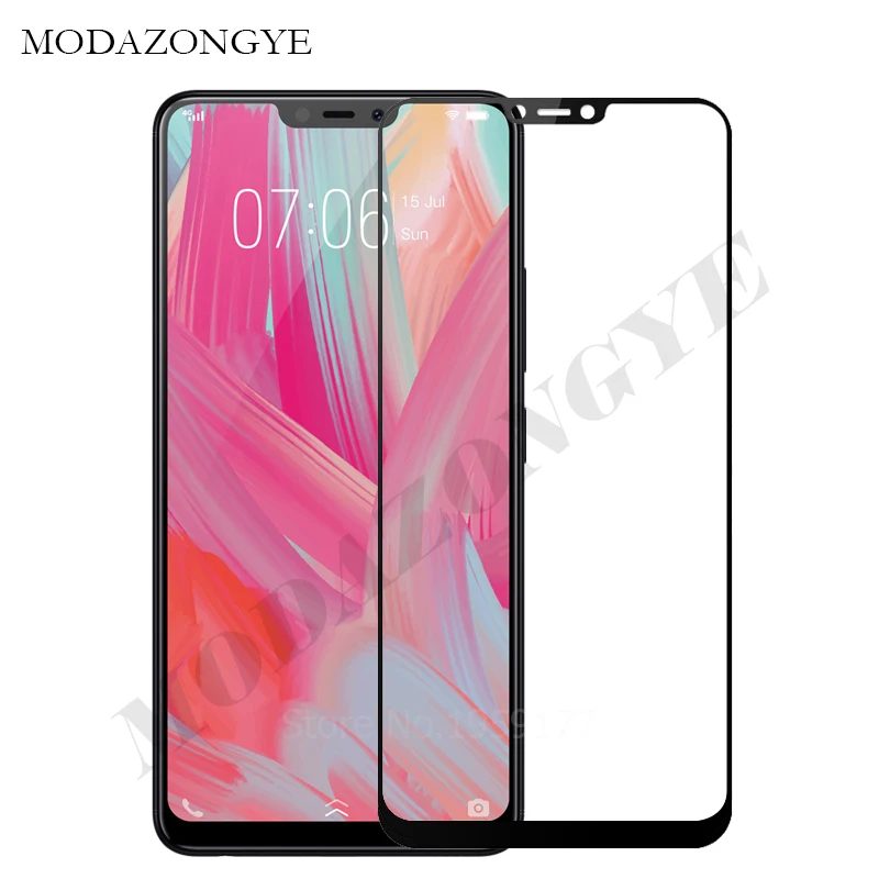 Закаленное стекло для Vivo Y81 защита экрана защитная пленка с полным покрытием Y 81