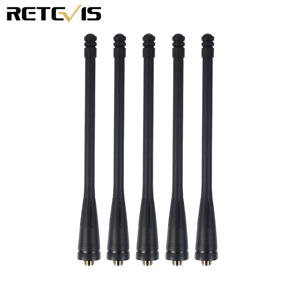 Оригинальная антенна Retevis UHF 400 480 МГц 5 шт. для двухсторонней радиосвязи RT7 рация