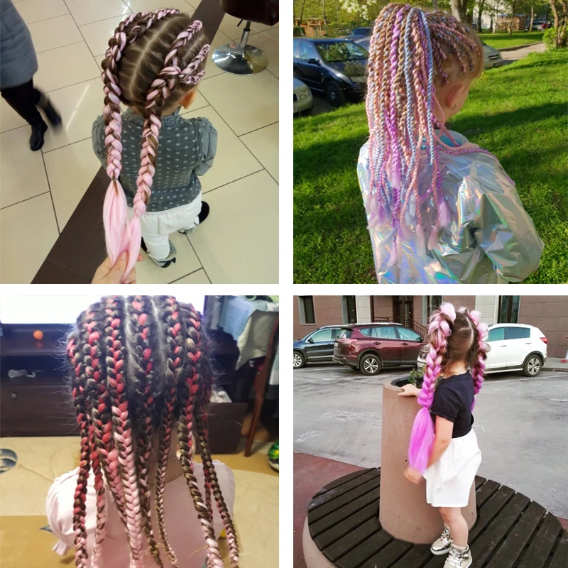 LISI HAIR 24 дюйма Джамбо косы длинные Омбре вязанные волосы синтетические плетеные